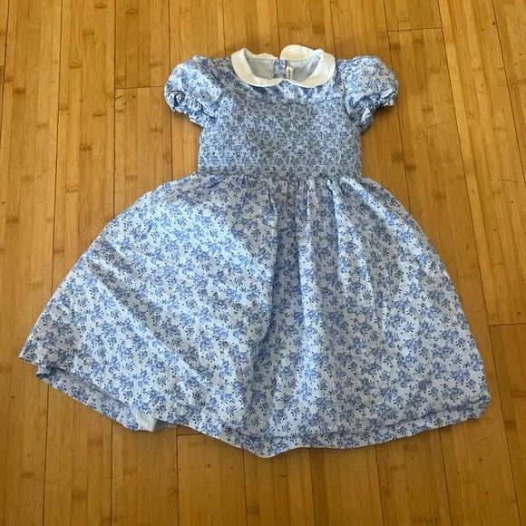 Janie and Jack | Dresses | Janie And Jack Blue Floral Kids Dress | Poshmark